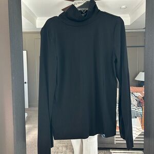 LOFT Classic Black Long Sleeve Top
